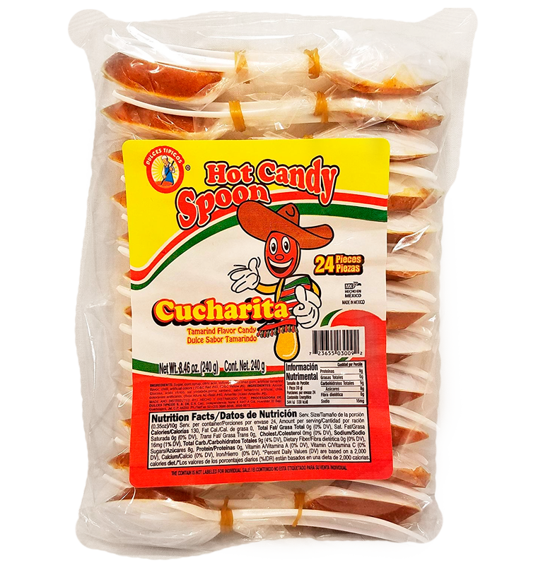 Dulces Típicos Cucharitas de Tamarindo Hot Candy 24/24