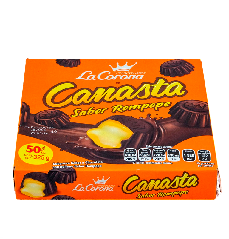 La Corona chocolates Canasta/ Rompope 24/50