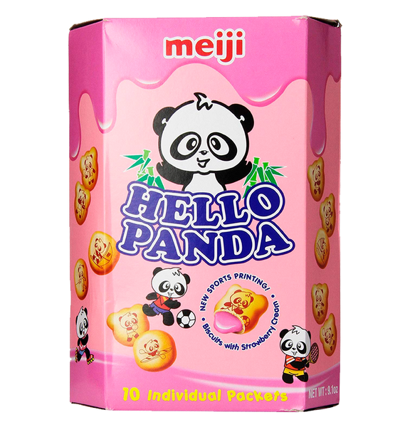 Meiji Hello Panda Fresa 10 pzas