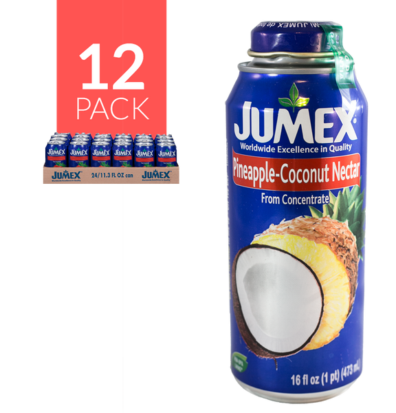 Jumex Lata Botella Coco-Piña pack de 12 de 16oz