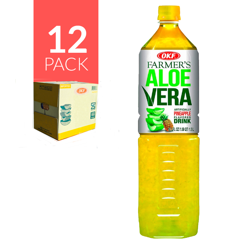 Okf Aloe Drink de Piña 12 Pack de 1,5 ml