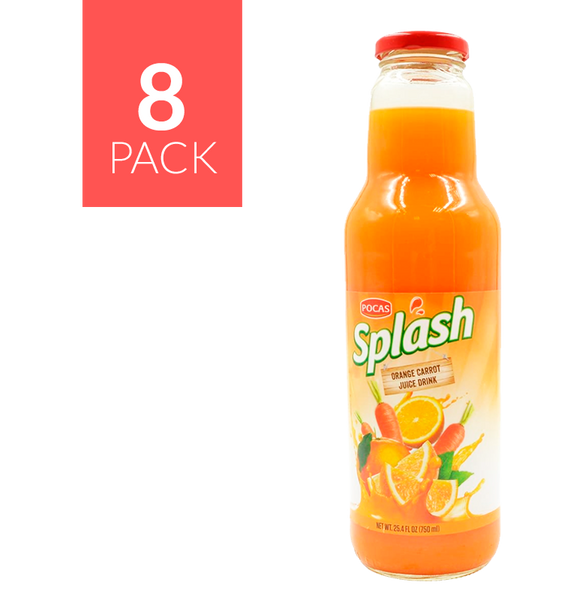 Pocas Splash Naranja/Zanahoria Drink 8 pack de 750ml